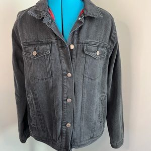 Thread & Supply Flannel Lined Denim Jacket NWT